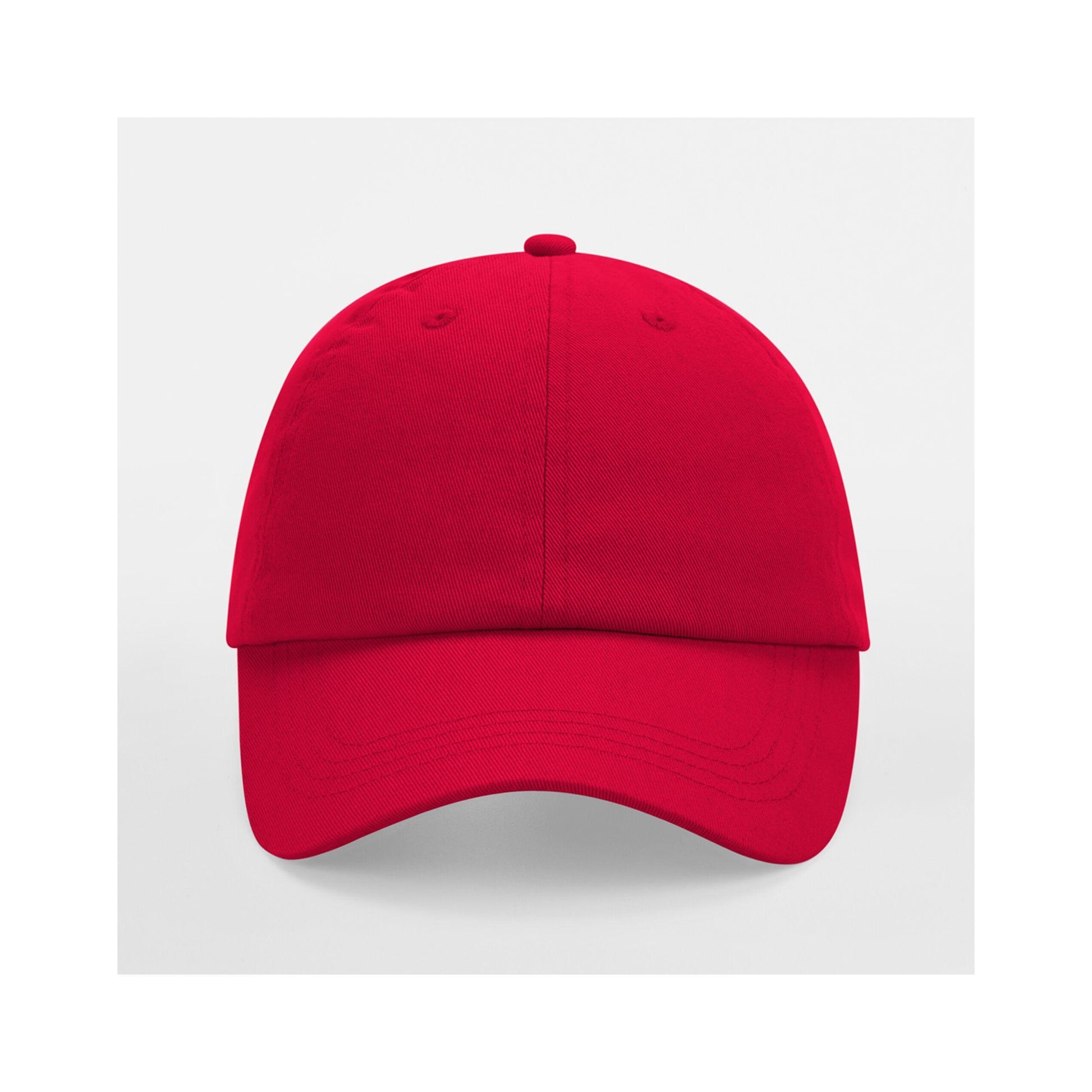 Classic Red - Side - Beechfield Unisex Low Profile 6 Panel Dad Cap