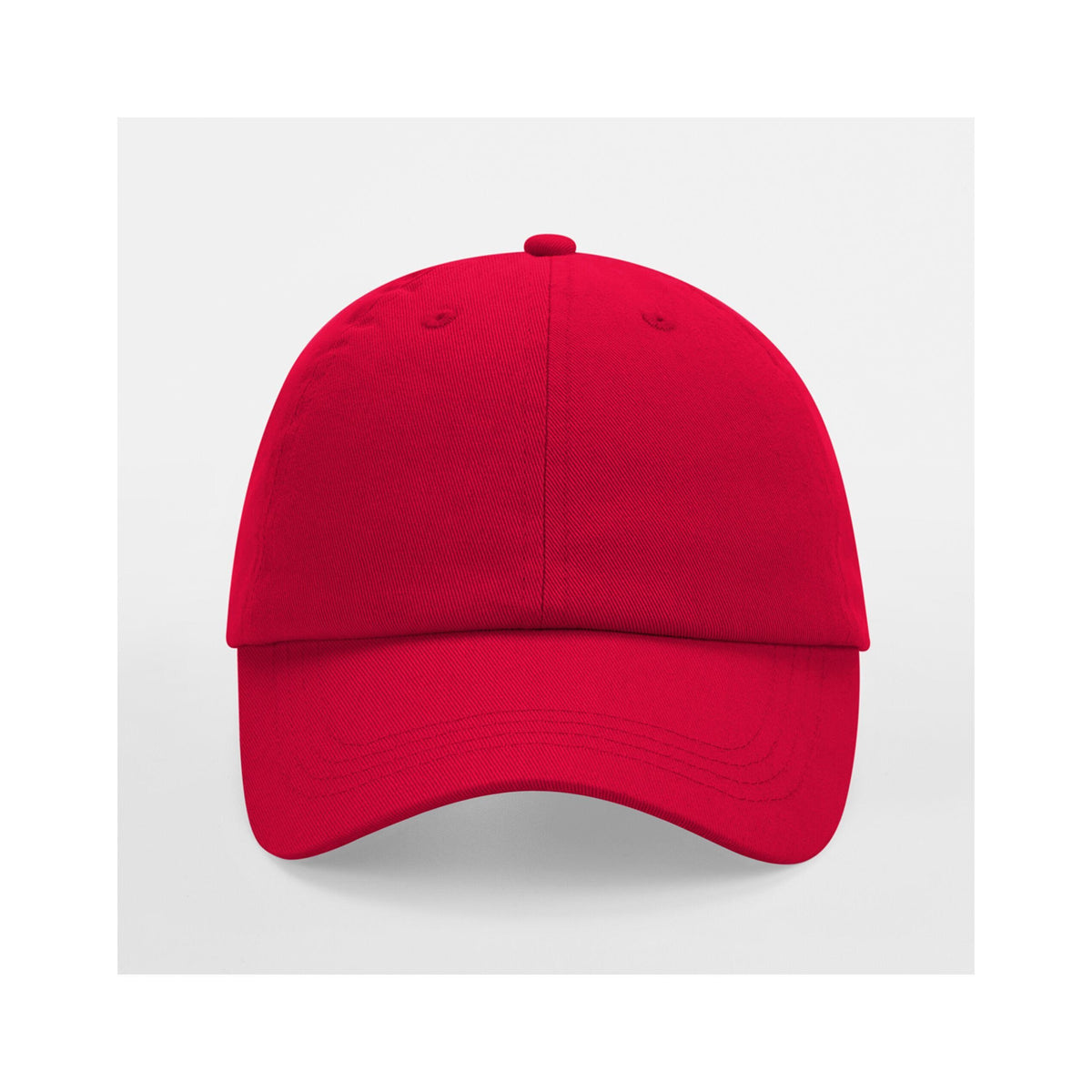 Classic Red - Side - Beechfield Unisex Low Profile 6 Panel Dad Cap