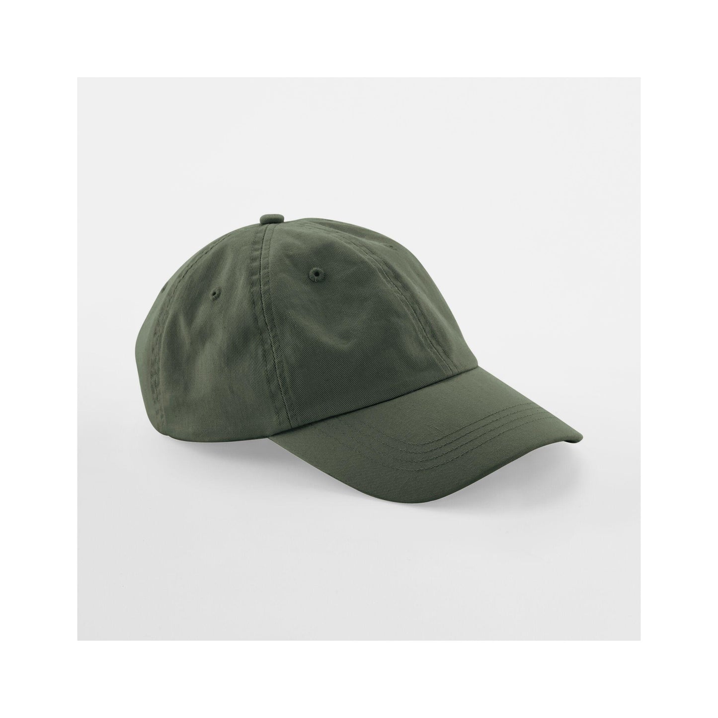 Olive Green - Back - Beechfield Unisex Low Profile 6 Panel Dad Cap