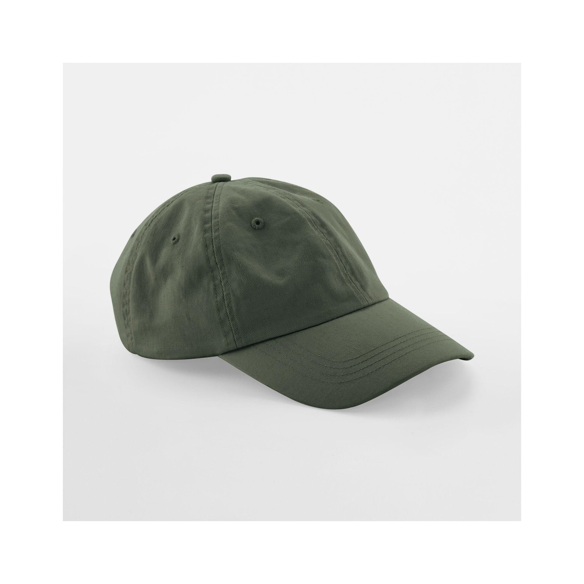 Olive Green - Back - Beechfield Unisex Low Profile 6 Panel Dad Cap