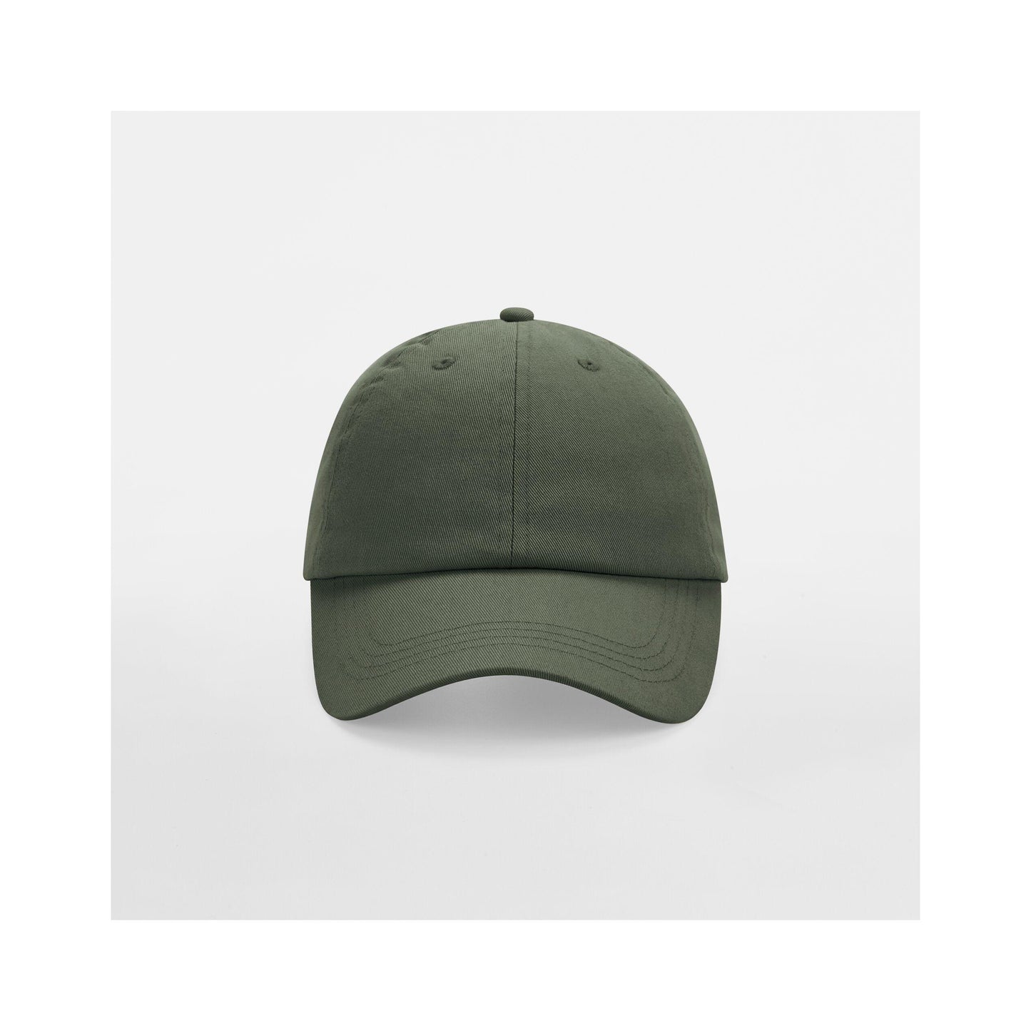 Olive Green - Side - Beechfield Unisex Low Profile 6 Panel Dad Cap