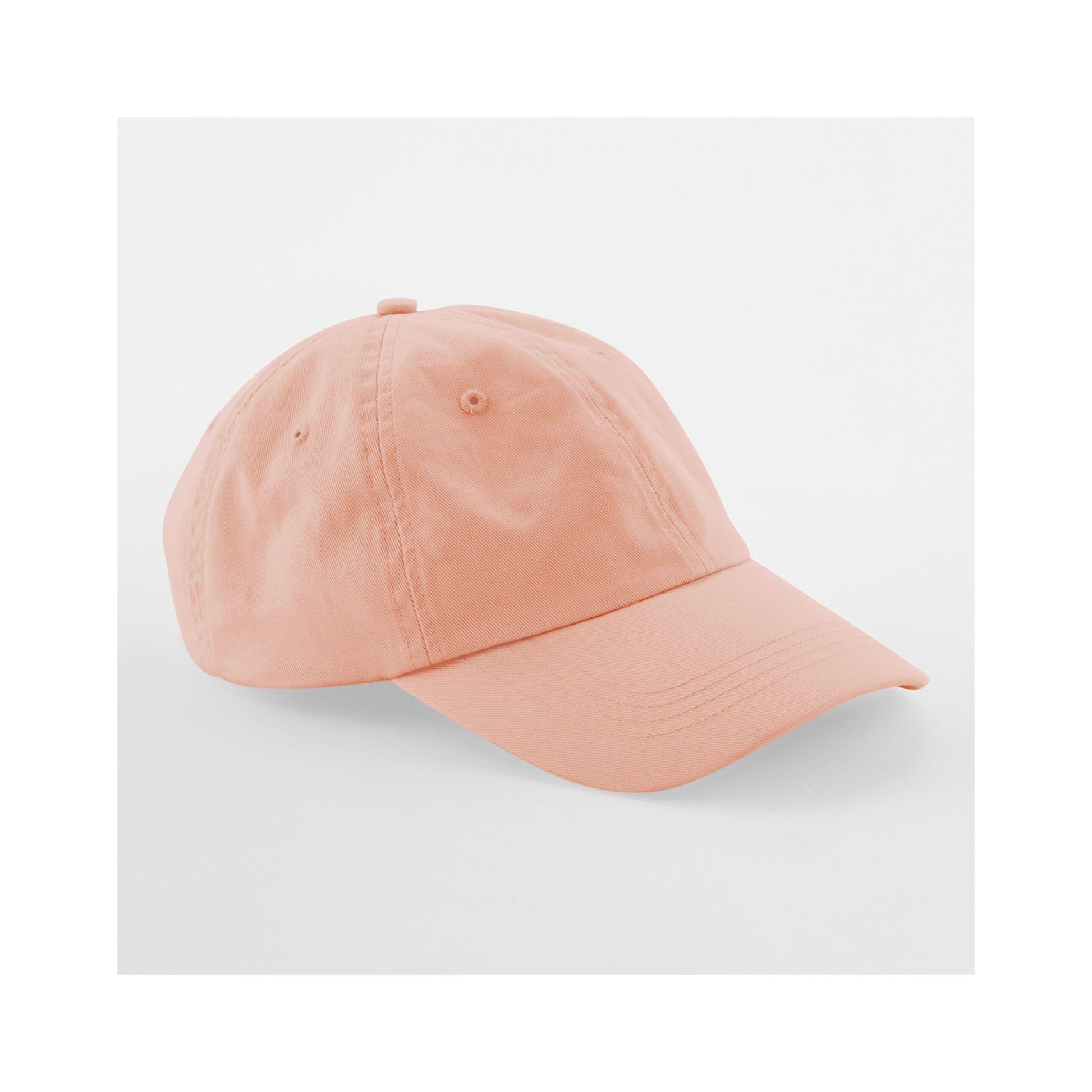 Peach - Back - Beechfield Unisex Low Profile 6 Panel Dad Cap