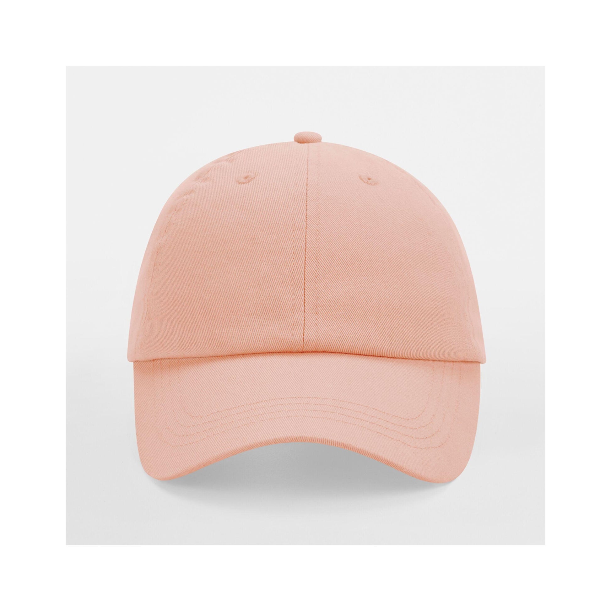 Peach - Side - Beechfield Unisex Low Profile 6 Panel Dad Cap