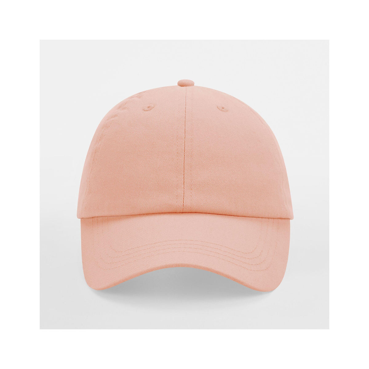 Peach - Side - Beechfield Unisex Low Profile 6 Panel Dad Cap