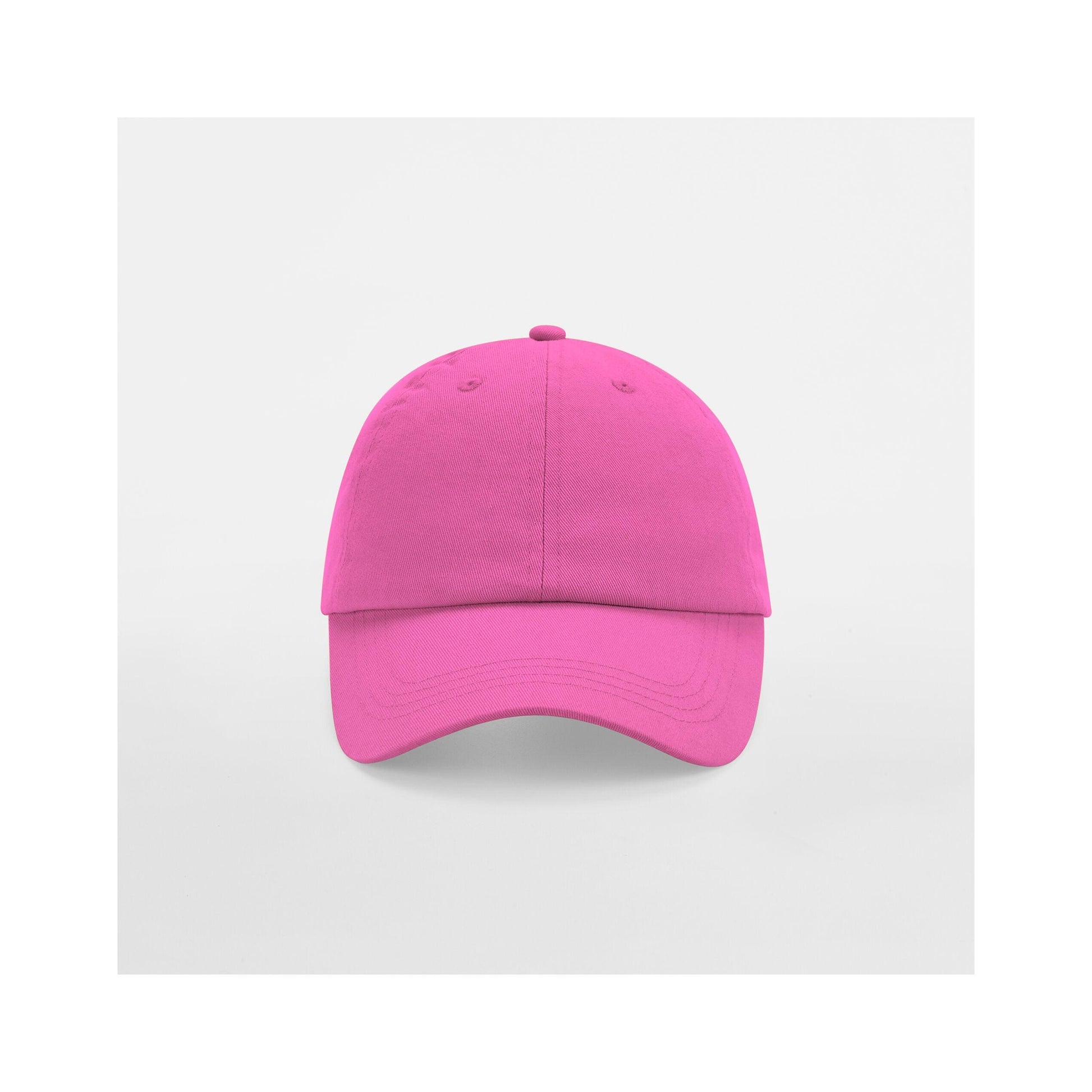 True Pink - Side - Beechfield Unisex Low Profile 6 Panel Dad Cap