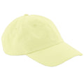 Pastel Lemon - Front - Beechfield Unisex Low Profile 6 Panel Dad Cap