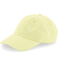 Pastel Lemon - Side - Beechfield Unisex Low Profile 6 Panel Dad Cap
