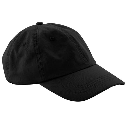 Black - Front - Beechfield Unisex Low Profile 6 Panel Dad Cap