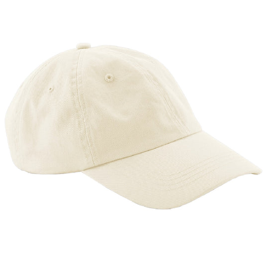 Beige - Front - Beechfield Unisex Low Profile 6 Panel Dad Cap