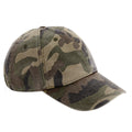 Vintage Jungle Camo - Front - Beechfield Unisex Low Profile Vintage Denim-Look Cap