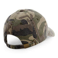 Vintage Jungle Camo - Back - Beechfield Unisex Low Profile Vintage Denim-Look Cap