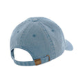 Vintage Light Denim - Back - Beechfield Unisex Low Profile Vintage Denim-Look Cap