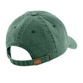 Vintage Bottle Green - Back - Beechfield Unisex Low Profile Vintage Denim-Look Cap