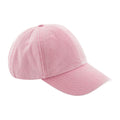 Vintage Dusky Pink - Front - Beechfield Unisex Low Profile Vintage Denim-Look Cap