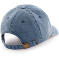 Vintage Denim - Back - Beechfield Unisex Low Profile Vintage Denim-Look Cap