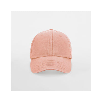 Peach - Back - Beechfield Unisex Low Profile Vintage Denim-Look Cap