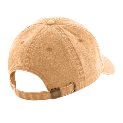 Vintage Mustard - Back - Beechfield Unisex Low Profile Vintage Denim-Look Cap