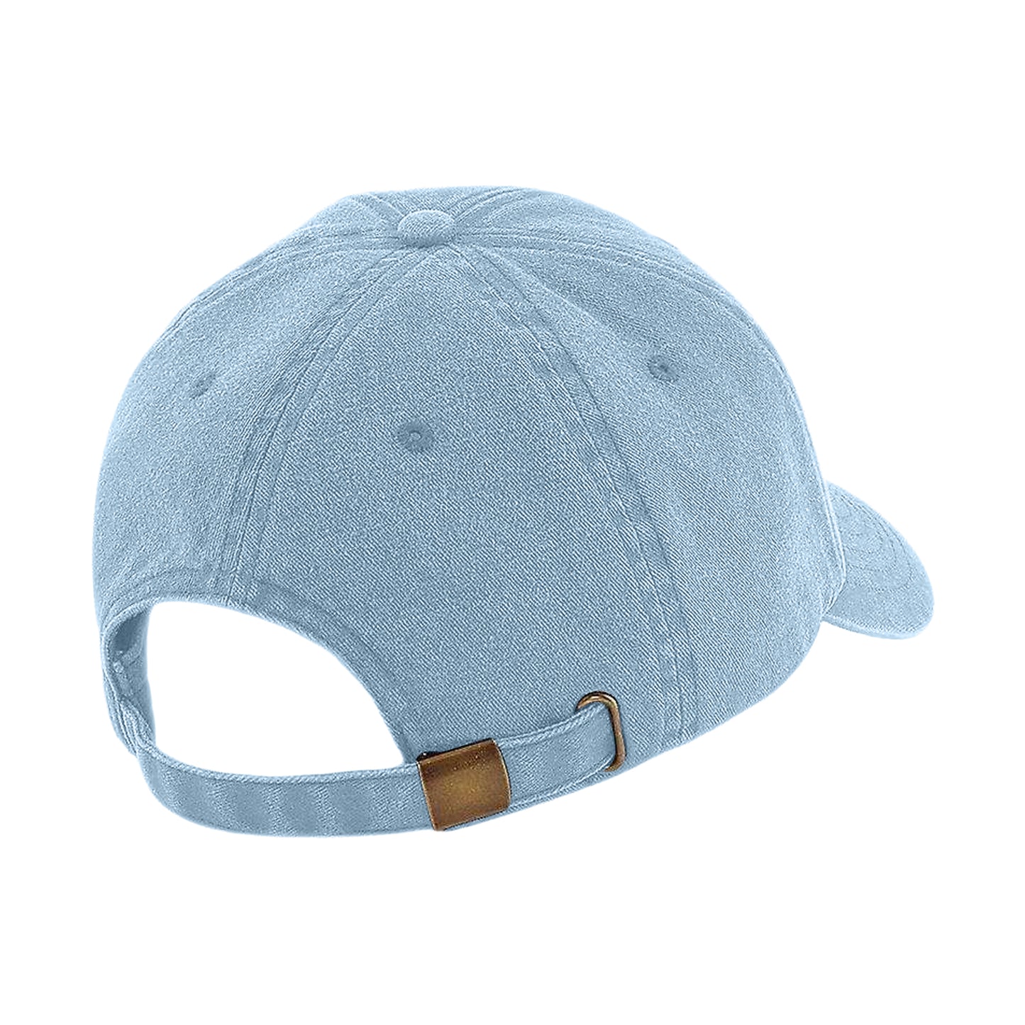 Vintage Light Blue - Back - Beechfield Unisex Low Profile Vintage Denim-Look Cap