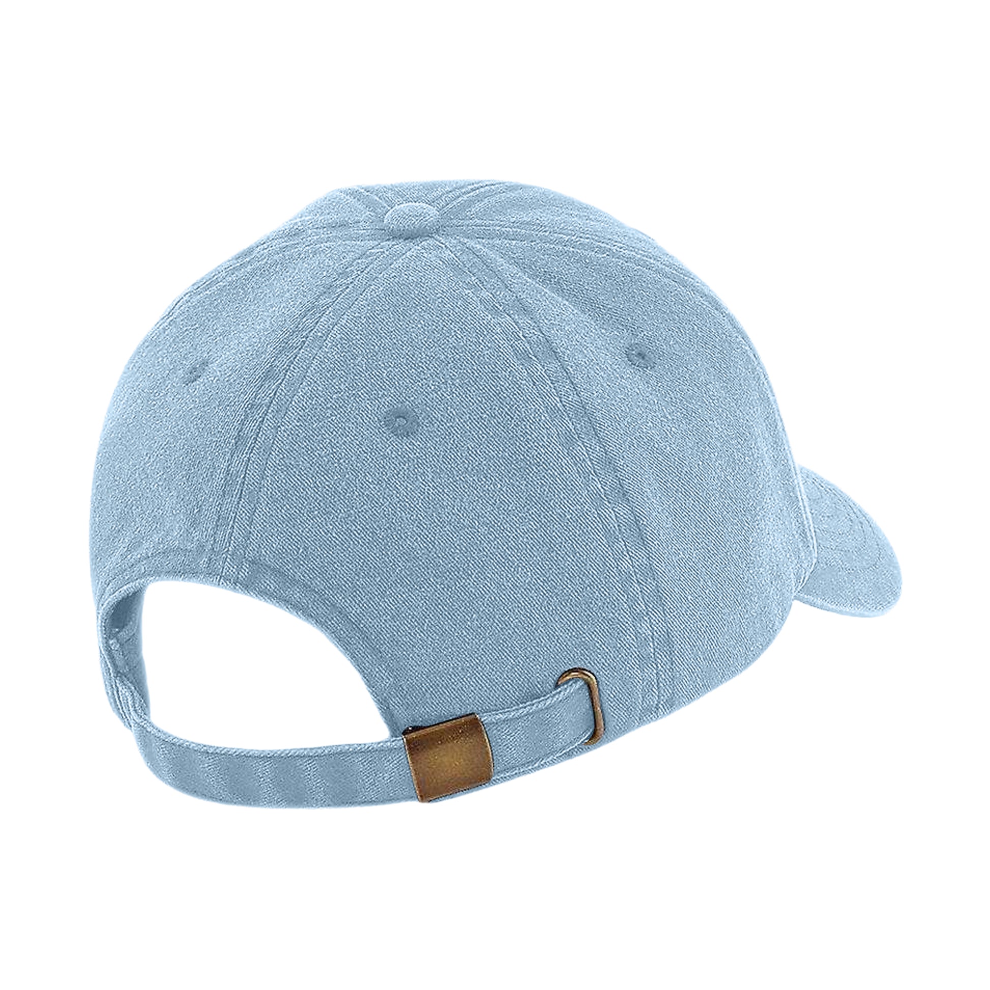 Vintage Light Blue - Back - Beechfield Unisex Low Profile Vintage Denim-Look Cap