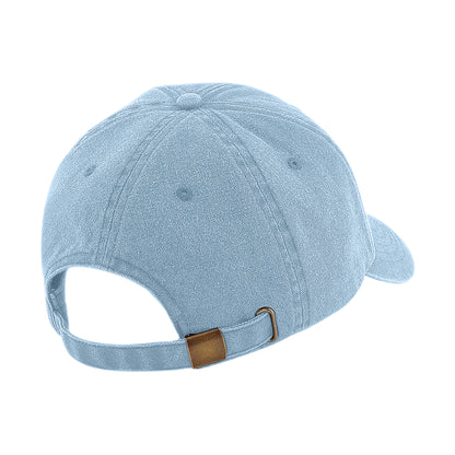 Vintage Light Blue - Back - Beechfield Unisex Low Profile Vintage Denim-Look Cap