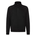 Black - Front - Fruit Of The Loom Mens Full Zip Sweat Jacket