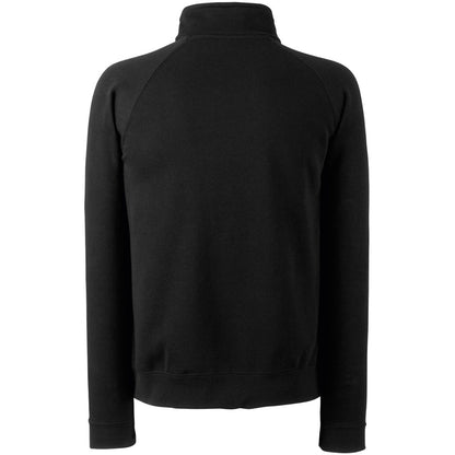 Black - Back - Fruit Of The Loom Mens Full Zip Sweat Jacket