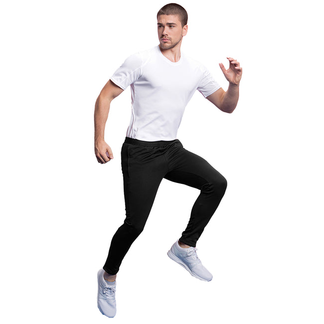 Black - Back - Gamegear Adults Unisex Slim Fit Performance Track Pants