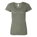 Graphite Heather - Lifestyle - Gildan Womens-Ladies Short Sleeve Deep Scoop Neck T-Shirt