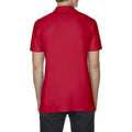 Red - Side - Gildan Softstyle Mens Short Sleeve Double Pique Polo Shirt