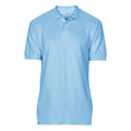 Light Blue - Front - Gildan Softstyle Mens Short Sleeve Double Pique Polo Shirt