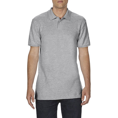 Sport Grey (RS) - Back - Gildan Softstyle Mens Short Sleeve Double Pique Polo Shirt