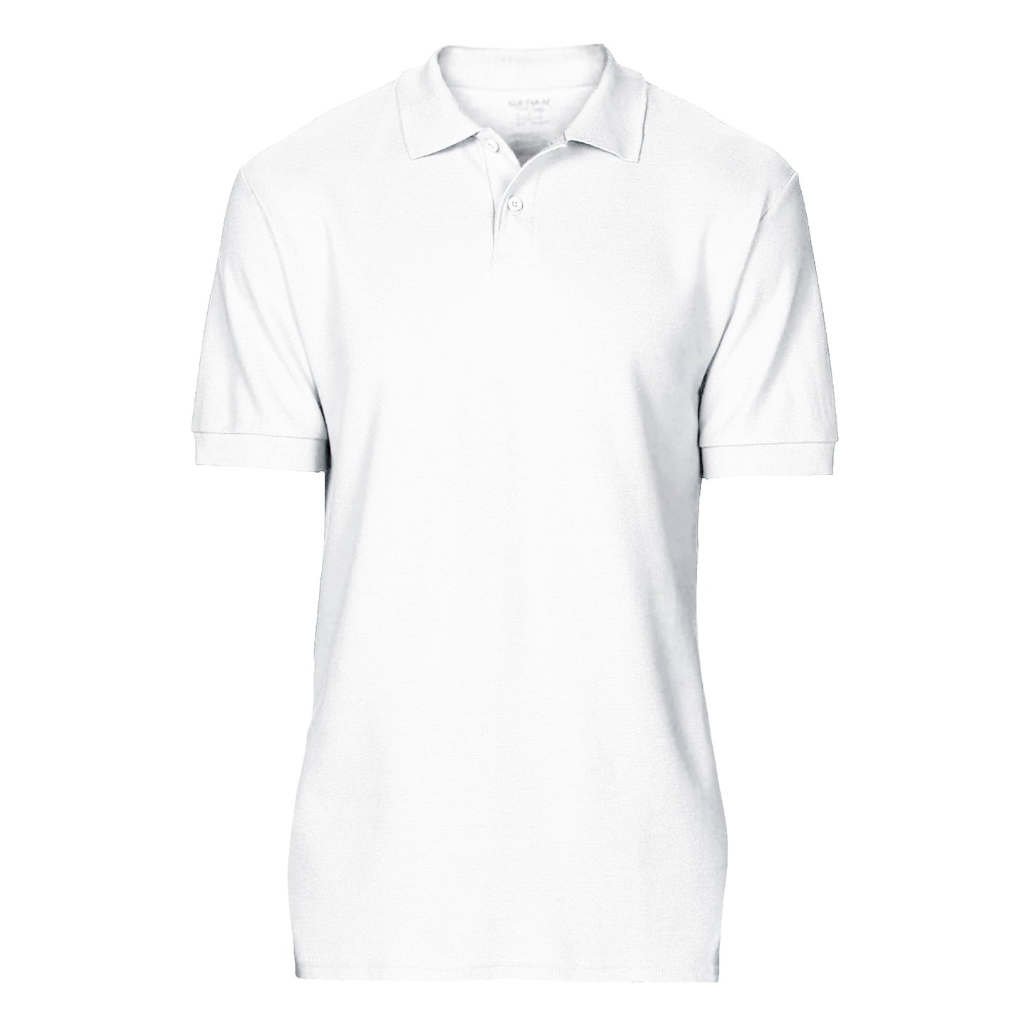 White - Front - Gildan Softstyle Mens Short Sleeve Double Pique Polo Shirt
