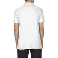 White - Side - Gildan Softstyle Mens Short Sleeve Double Pique Polo Shirt