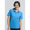 Sapphire - Lifestyle - Gildan Softstyle Womens-Ladies Short Sleeve Double Pique Polo Shirt