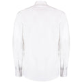 White - Back - Kustom Kit Mens Long Sleeve Oxford Twill Shirt
