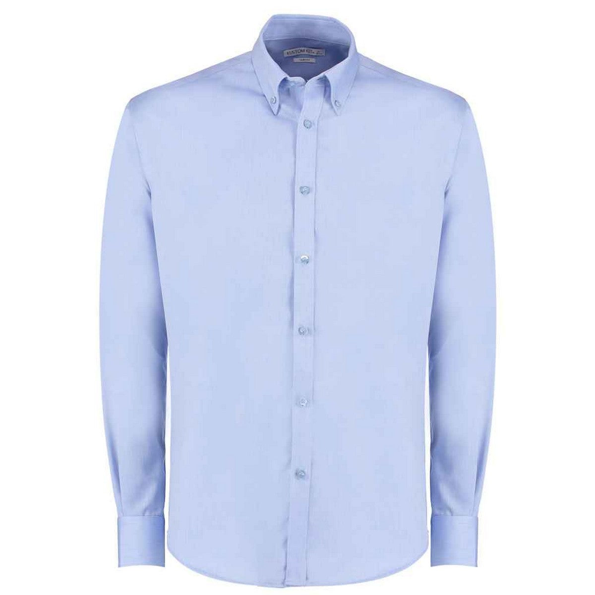 Light Blue - Front - Kustom Kit Mens Long Sleeve Oxford Twill Shirt