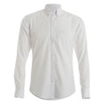 White - Front - Kustom Kit Mens Long Sleeve Oxford Twill Shirt
