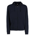 Navy Blue - Front - Kustom Kit Mens Full Zip Hooded Sweatshirt