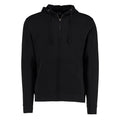 Black - Front - Kustom Kit Mens Full Zip Hooded Sweatshirt