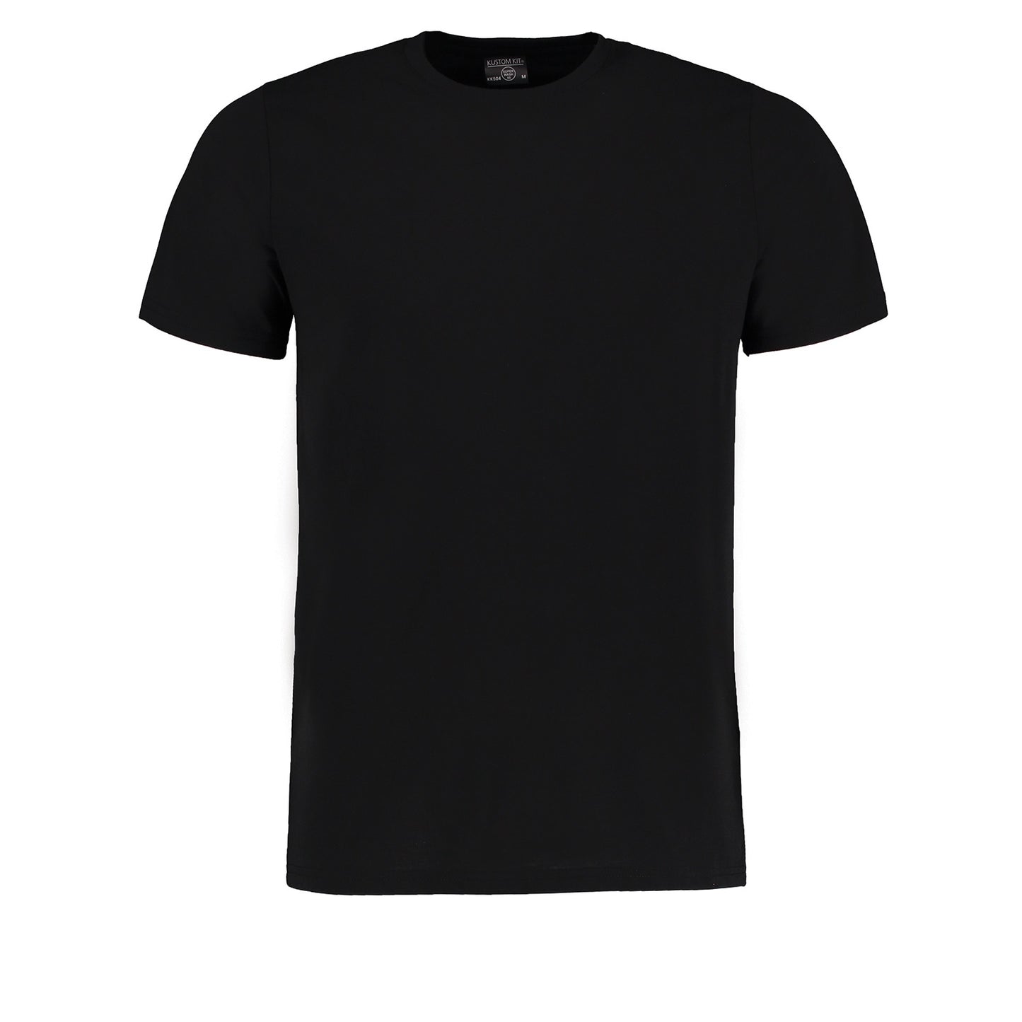 Black Melange - Front - Kustom Kit Mens Superwash 60 Fashion Fit T-Shirt
