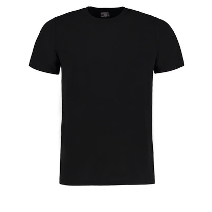 Black Melange - Front - Kustom Kit Mens Superwash 60 Fashion Fit T-Shirt