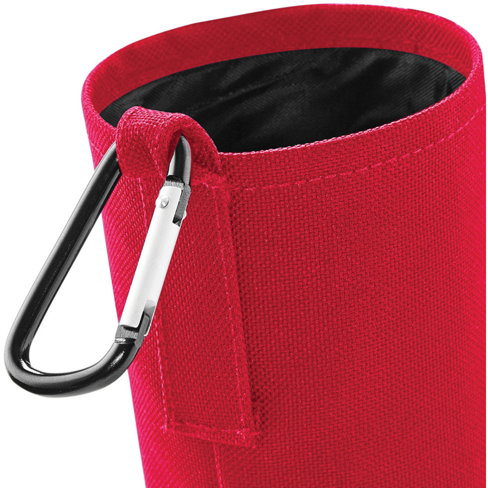 Classic Red - Side - Quadra Water Bottle And Fabric Sleeve Holder