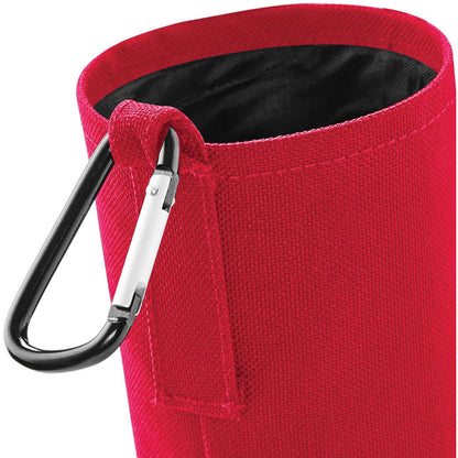 Classic Red - Side - Quadra Water Bottle And Fabric Sleeve Holder