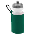 Bottle Green - Front - Quadra Water Bottle And Fabric Sleeve Holder