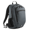 Jet Black - Front - Quadra Endeavour Backpack-Rucksack Bag