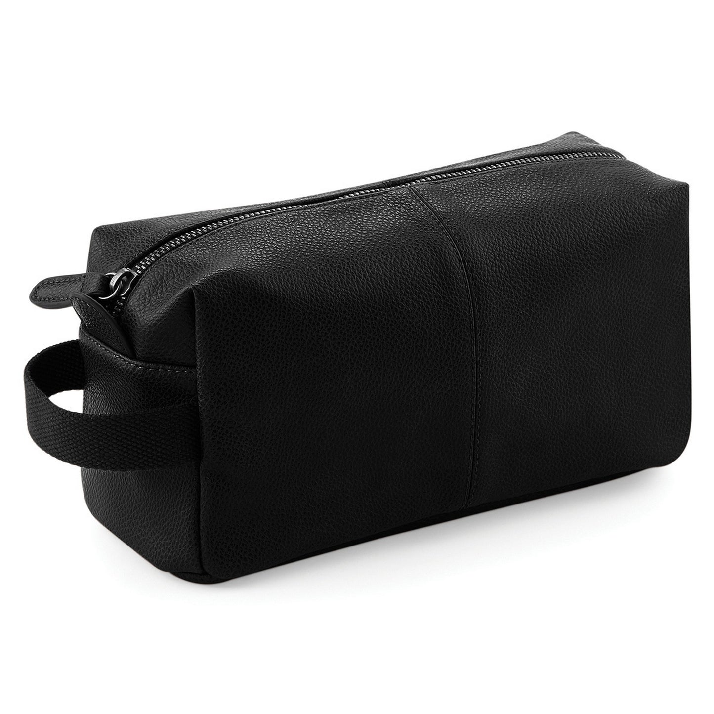 Black - Front - Quadra NuHide Faux Leather Washbag