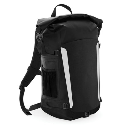 Black-Black - Front - Quadra Submerge 25 Litre Waterproof Backpack-Rucksack