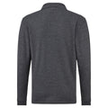 Heather Grey - Back - Fruit Of The Loom Childrens Long Sleeve 65-35 Pique Polo - Childrens Polo Shirts