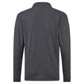 Heather Grey - Back - Fruit Of The Loom Childrens Long Sleeve 65-35 Pique Polo - Childrens Polo Shirts