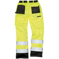 Hi-Vis Yellow - Lifestyle - Result Safeguard Adults Unisex Hi Viz Cargo Trousers